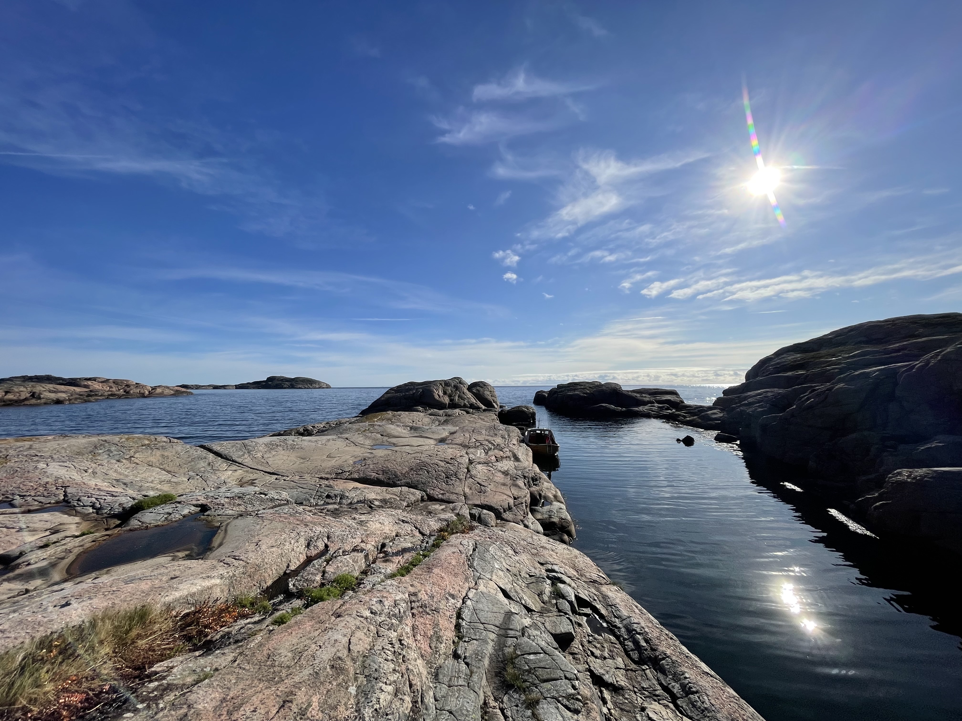 The rocky Southern Norwegian coast